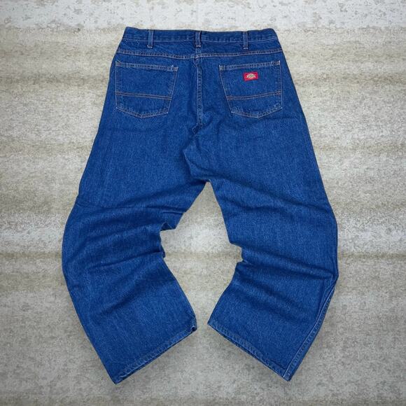 Dickies Other - Vintage Dickies Jeans Dark Wash Work Wear Denim Red Label Relaxed Fit 90s